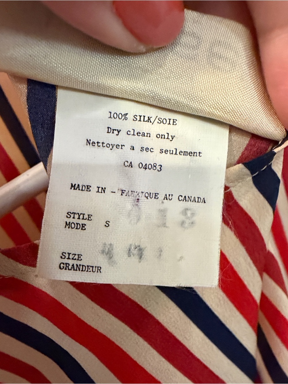 Vintage J. Rosevi 100% Silk Blouse Red Polka Dot European Chic Top - Picture 6 of 6